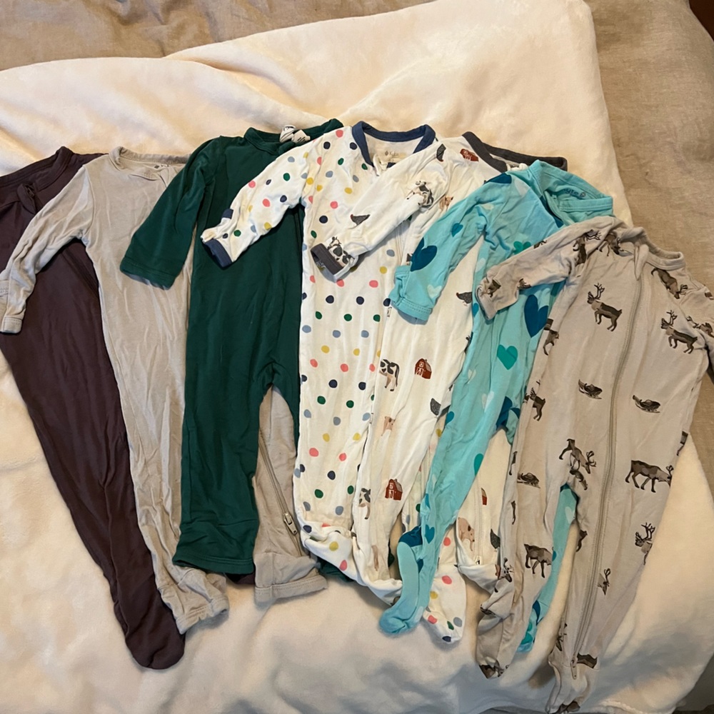 Kyte BABY 0-3 mo footie and footless bundle